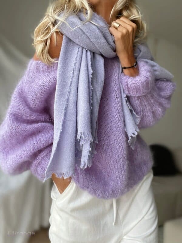 pull mohair lavande